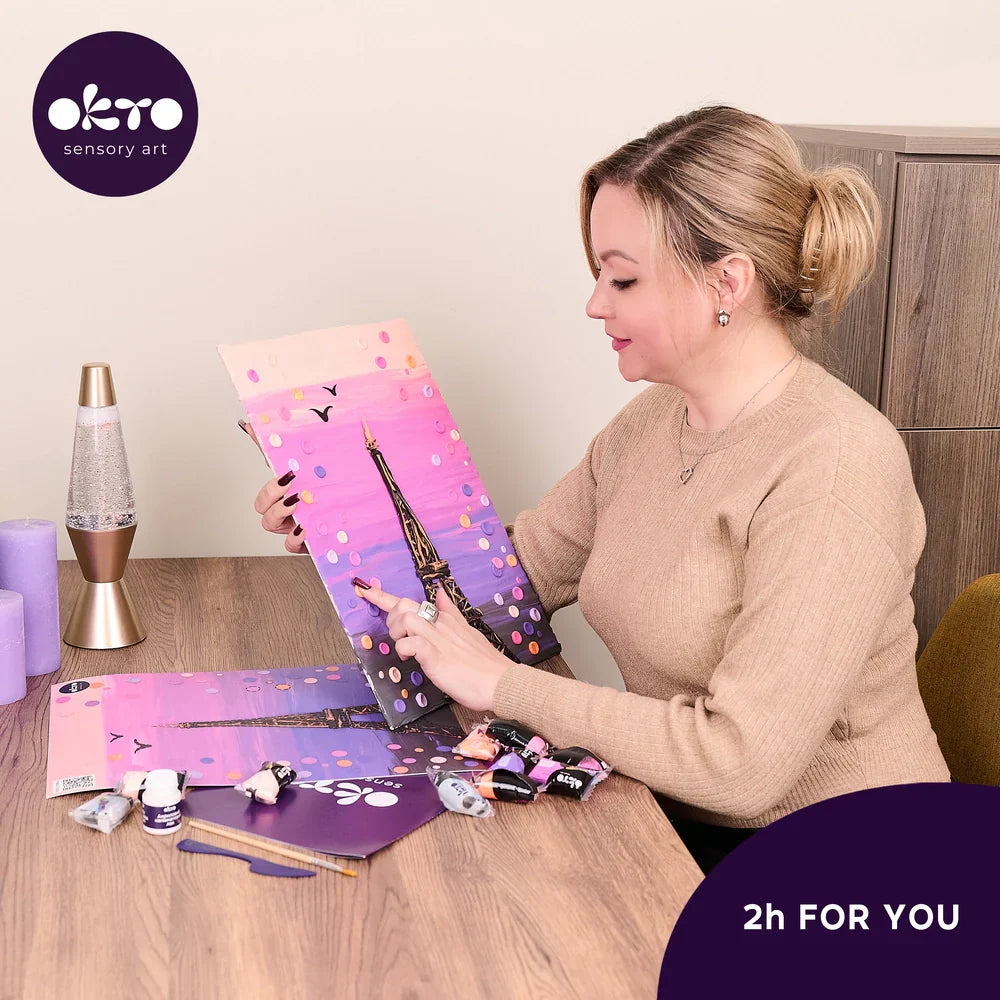 Obraz 3D do samodzielnego wykonania (DIY) – Wieża Eiffla w Paryżu – OKTO