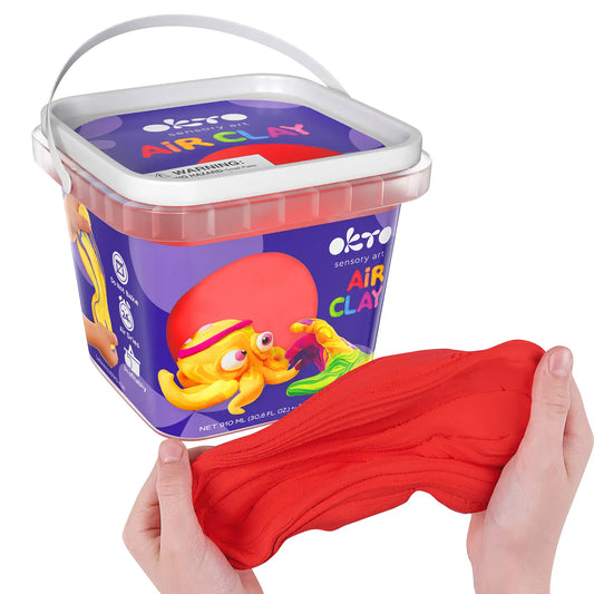 School supplies  Air Dry Modeling Clay RED 900 ml