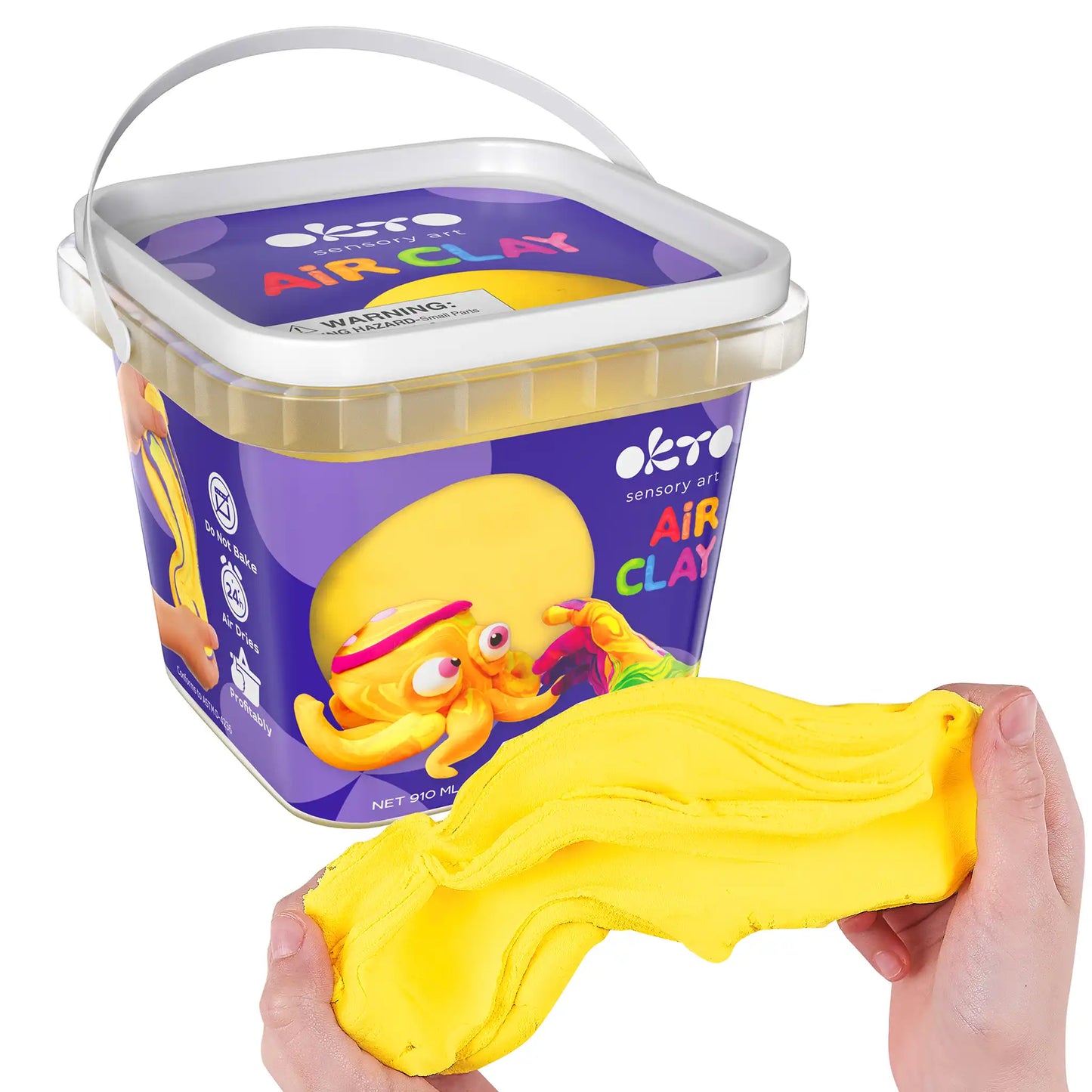 School supplies  Air Dry Modeling Clay YELLOW 900 ml