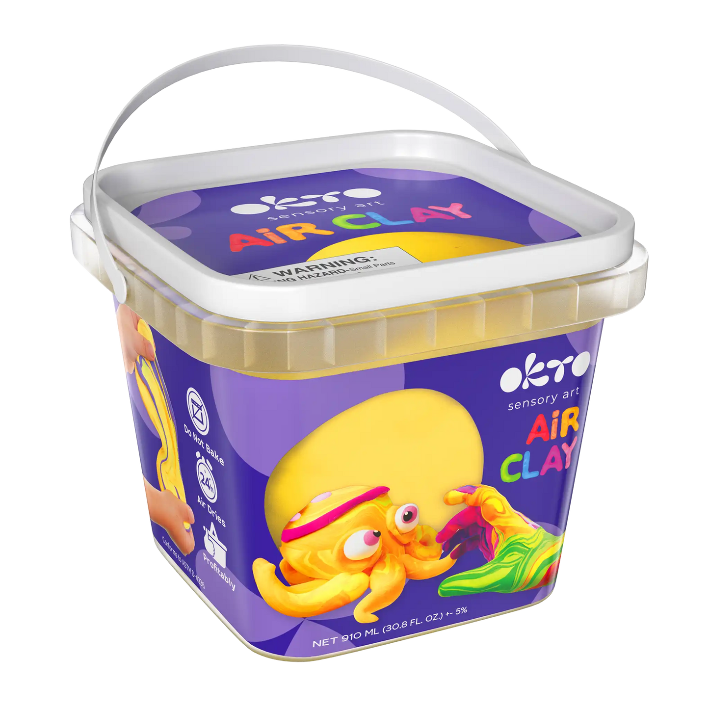 School supplies  Air Dry Modeling Clay YELLOW 900 ml