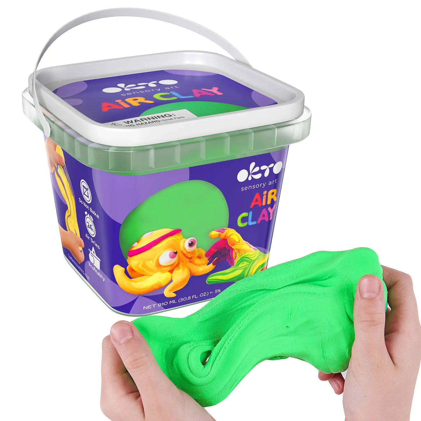School supplies  Air Dry Modeling Clay GREEN 900 ml